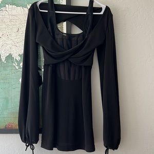 Dion Lee Mini Corset Black Dress small